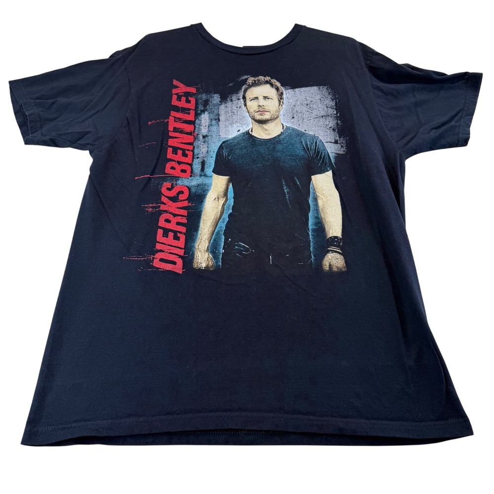 Anvil T-Shirt Men L Black Dierks Bentley The Place We All Call Home Tour Graphic